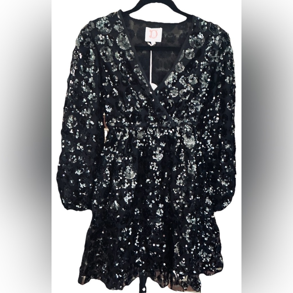NWT‎ Victoria Dunn Sequin Mini Dress XS – Glam Sparkle Party & Holiday Style